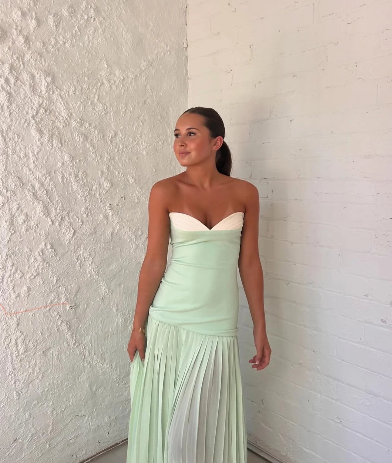 Nicollete Gown - Mint