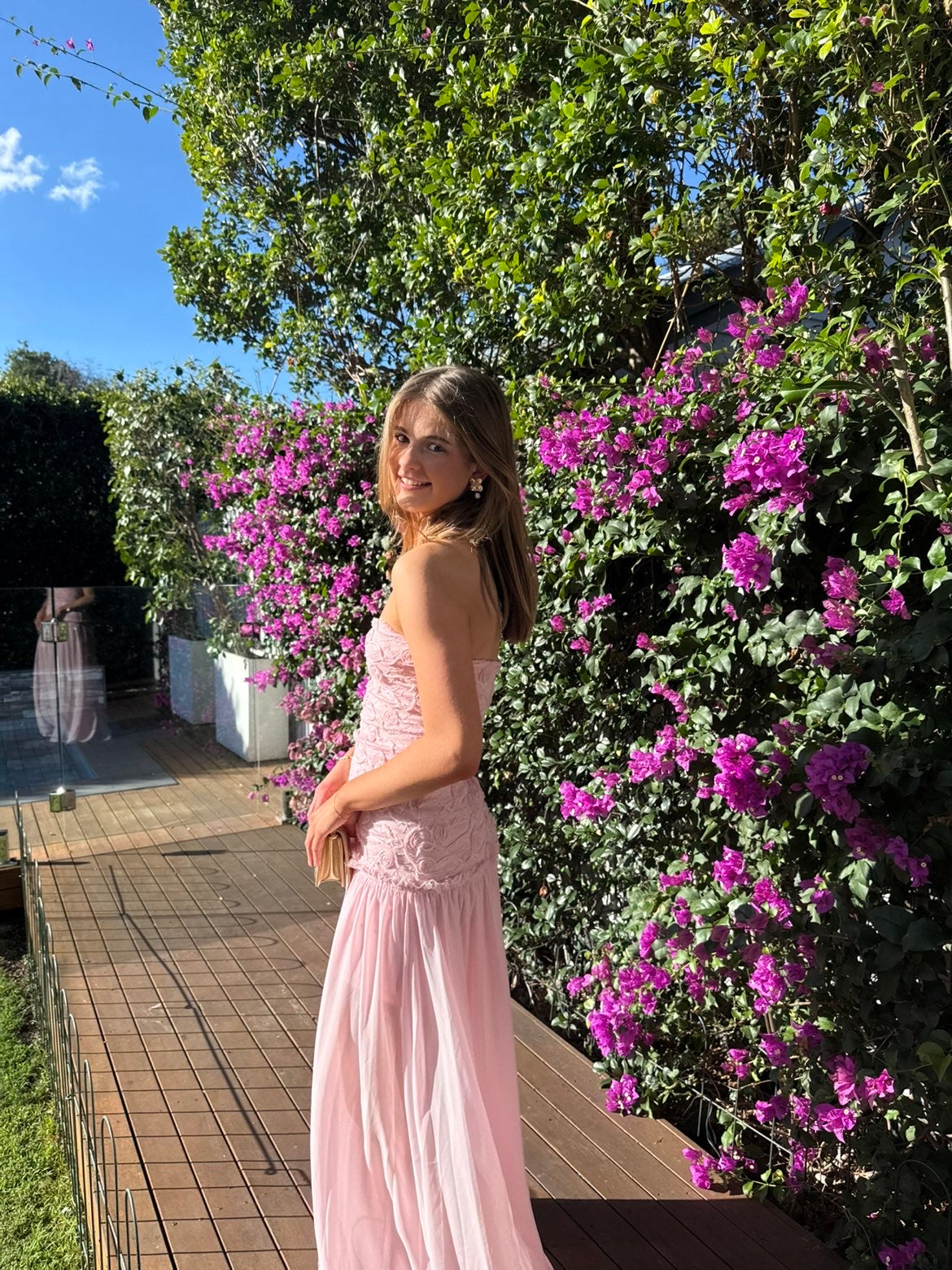 Jefre Sei Renata Gown in Baby Pink