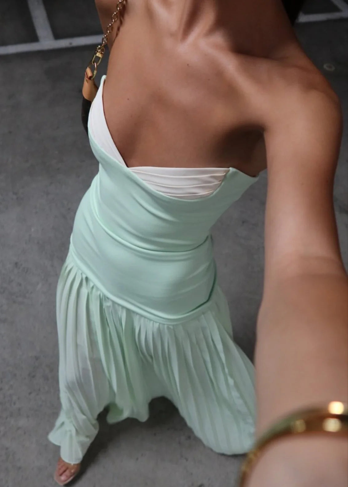 Nicollete Gown - Mint