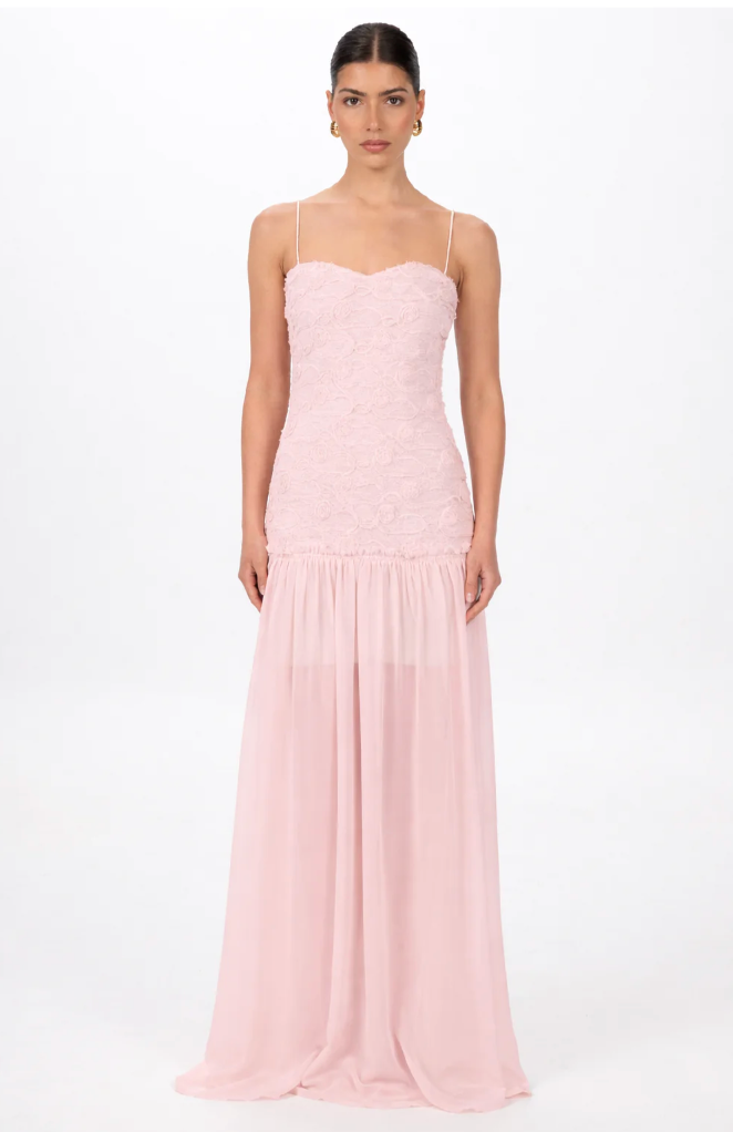 Jefre Sei Renata Gown in Baby Pink